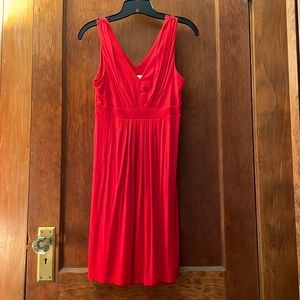 Loft petite red summer dress
